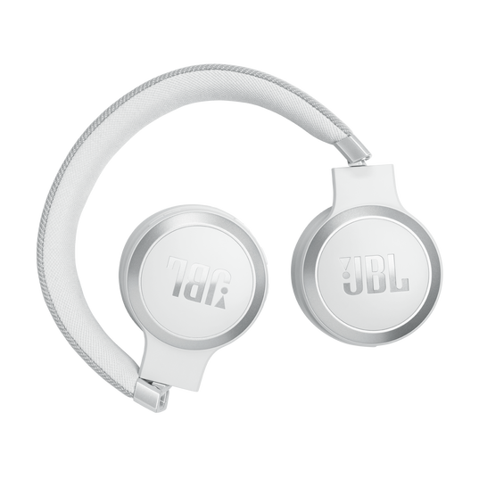 JBL Live 670NC - White - Wireless On-Ear Headphones with True Adaptive Noise Cancelling - Detailshot 4